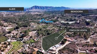 Finca rústica a La Nucia Pueblo. Finca rústica con proyecto y licencia de construcción en la nuci