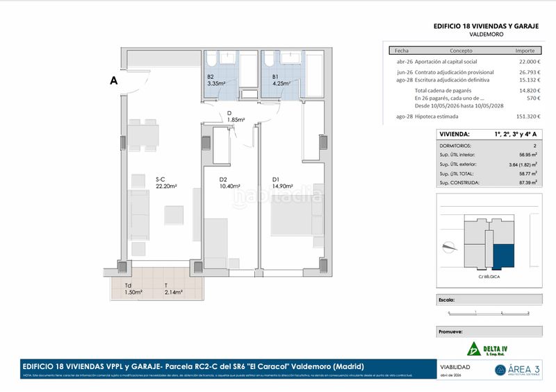Foto 02fa5744-3284-4994-8837-5cbe279cfc74. Pis a calle bélgica 14 a Altos del Olivar-El Caracol Valdemoro