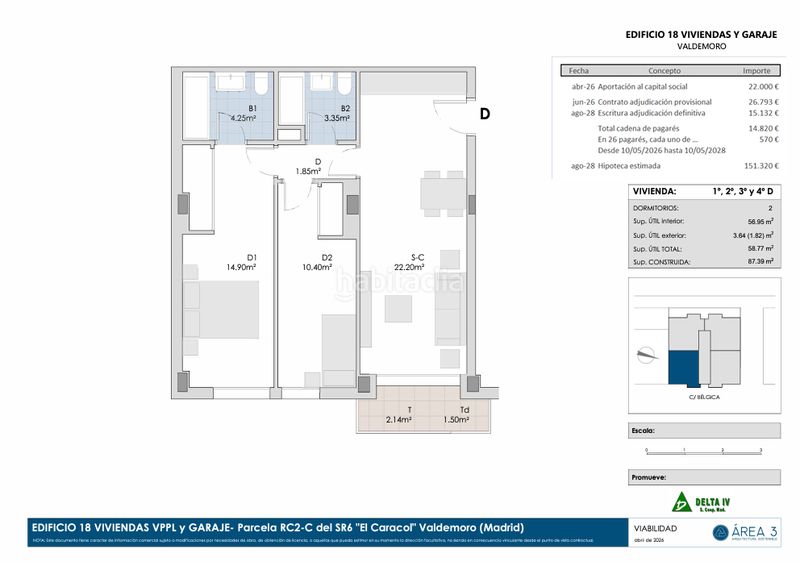Foto 49dffaf8-6b94-49bf-9c5d-4d64fe961ced. Pis a calle bélgica 14 a Altos del Olivar-El Caracol Valdemoro