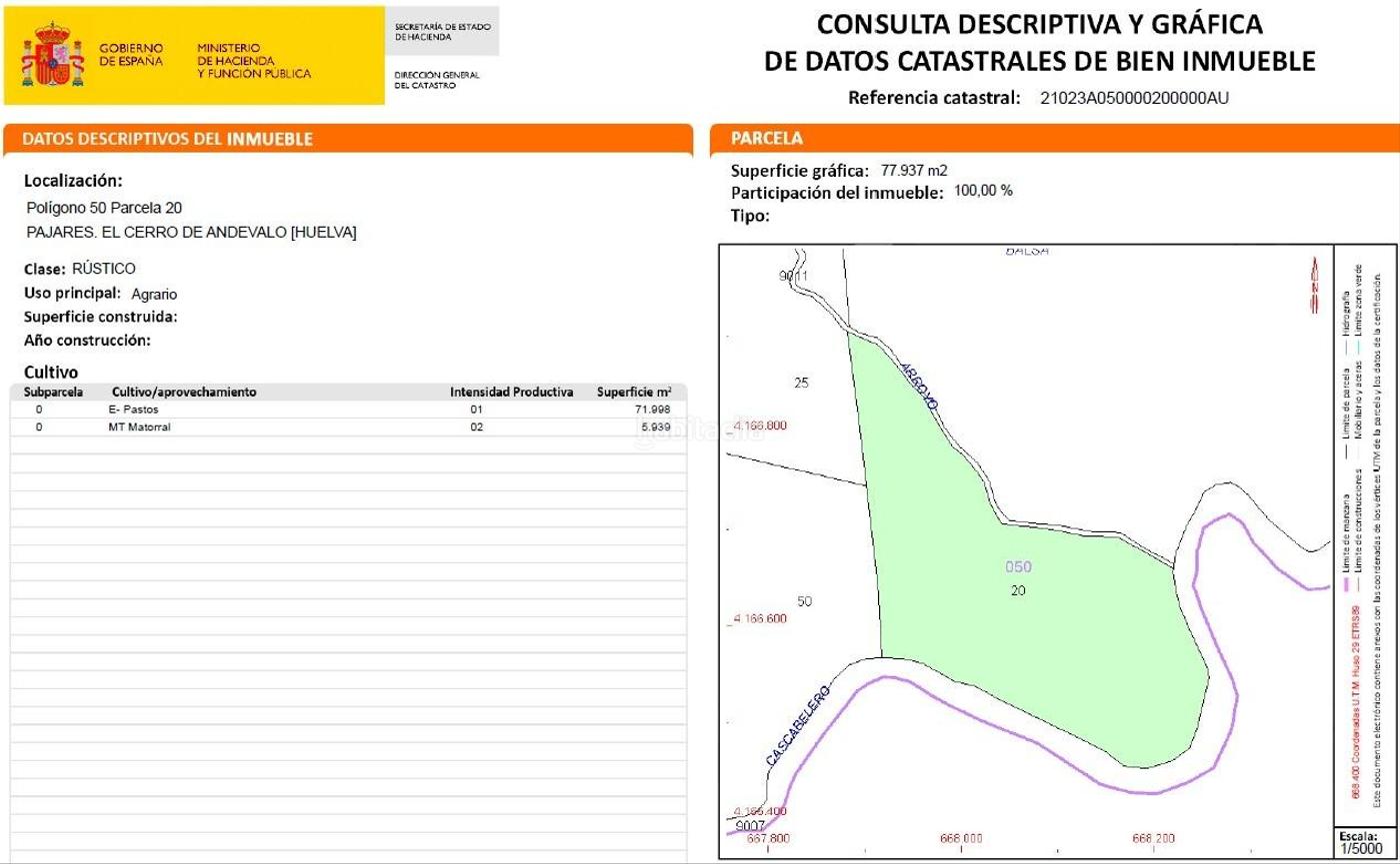 Gran terreno rstico en El Cerro del Andvalo Huelva OPORTUNIDAD Cerro de Andvalo (El)