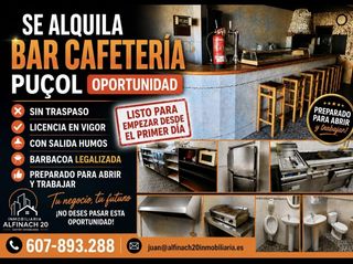 Lloguer Local Comercial  Avinguda de l'alfinach. Alquiler local comercial oportunidad puçol