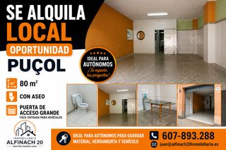 Rent Business premise in Zona Alta. Alquiler local comercial oportunidad puçol