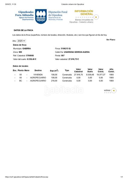 Foto 7bb7464c-19c6-4d14-9294-488e6e48c033. Casa se vende caserío aramburu azpikoa . en Gabiria