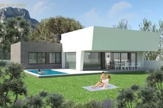 Xalet a Polop. Chalet de una sola planta en polop