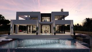 Chalet à La Fustera. Lujoso villa moderna en benissa