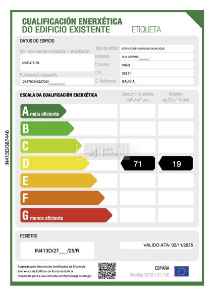 Foto 4c872457-f5b1-4f45-a53e-ddb6cab0f34d. Location attique avec chauffage parking dans Plaza Independencia Vigo