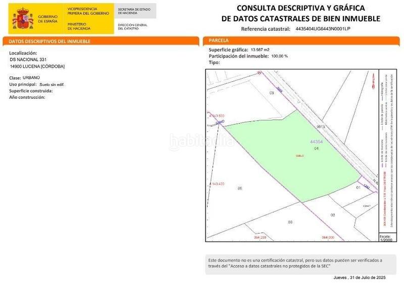 Foto 0aa1a736-cf59-4894-a41d-ebbe6ed11ef0. Fondo rustico in Poleares Lucena