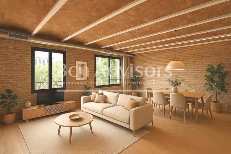 Foto 1f093e3b-6321-4242-b957-6c41481bb68e. Piso impresionante piso reformado a estrenar con bóveda catalana en finca regia. en Barcelona