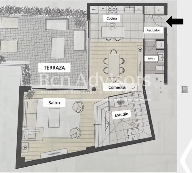 Foto 9d89b77f-d58a-47b5-ad18-6bdaf443f455. Dúplex amb calefacció a Sant Gervasi - Galvany Barcelona