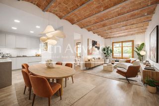 Pis  Carrer de roger de ll�ria. Tranquilo y luminoso piso reformado con elementos originales en
