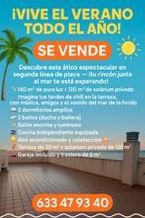 Àtic  Calle marqués de montemar. Lo mas buscado aticoooooo segunda línea de playa 2 dormitorios!!