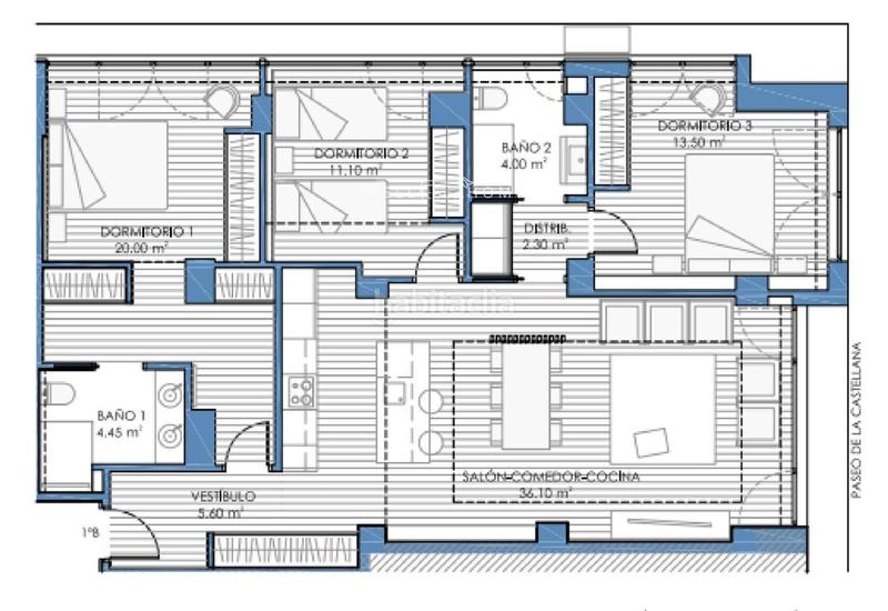 Foto 808b7e02-e5ed-4aa2-9b43-e492c34b06c9. Etagenwohnung in Cuatro Caminos - Azca Madrid