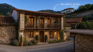 Casa  Bº del hoyo 1. Casa de piedra para rehabilitar en el mazo peñamellera baja