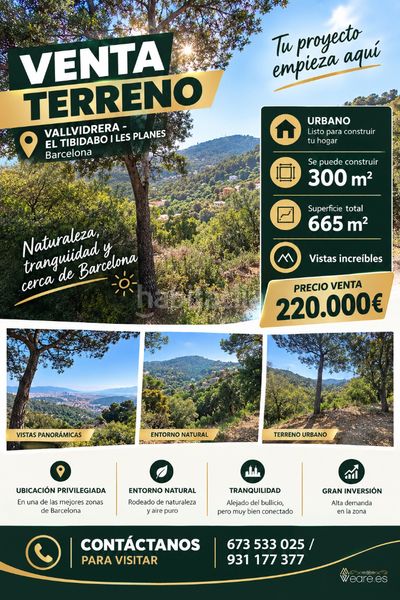 Foto c0b6fe98-5135-445c-8aba-7622d43a2a50. Terreno residenziale in carrer dels geranis 6 in Vallvidrera - Tibidabo - Les Planes Barcelona