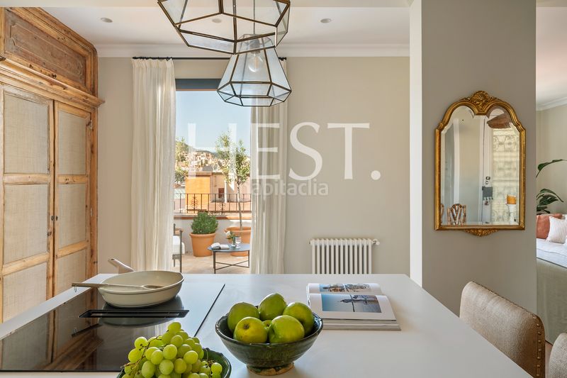 Foto 53eedc4a-d5bb-400c-936a-922b215fda75. Àtic amb xemeneia calefacció a Putget - Farró Barcelona