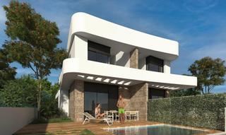 Maison jumelée à Montesinos (Los). Adosado de obra nueva con solárium, piscina y acabados de lujo