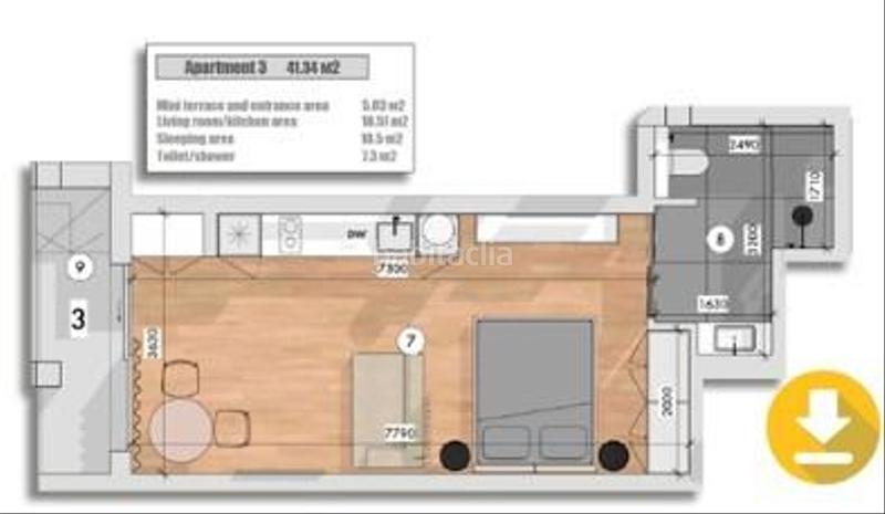 Foto 0edf21e5-dba5-49c9-b59b-f0e01d000db3. Studiowohnung in Avenida Habaneras - Curva de Palangre Torrevieja
