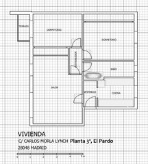 Pis  De carlos morla lynch. Venta de piso para reforma completa en el pardo, 2 habitaciones