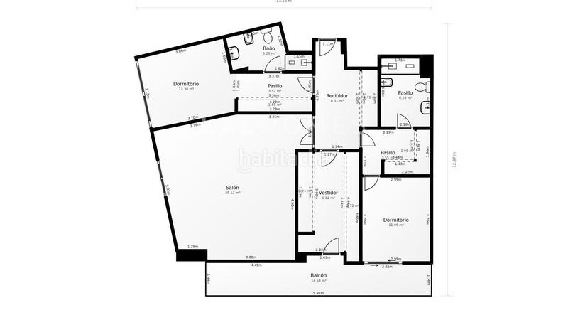 Foto ee0c36dc-00b2-4bd7-85ce-a4f812b642e4. Flat with heating pool in Parque Ayala - Jardín de la Abadía - Huelín Málaga