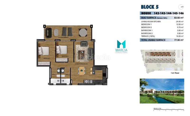 Foto 6024c599-d3e9-46e9-8217-fd961340f95c. Piso  en venta en la serena golf, 2 dormitorios. en Alcázares (Los)