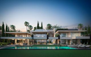 Casa a Puerto de Sotogrande-La Marina. Impresionante villa contemporánea en sotogrande costa con vistas
