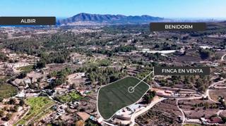 Finca rústica a La Nucia Pueblo. Finca rústica con proyecto y licencia de construcción en la nuci