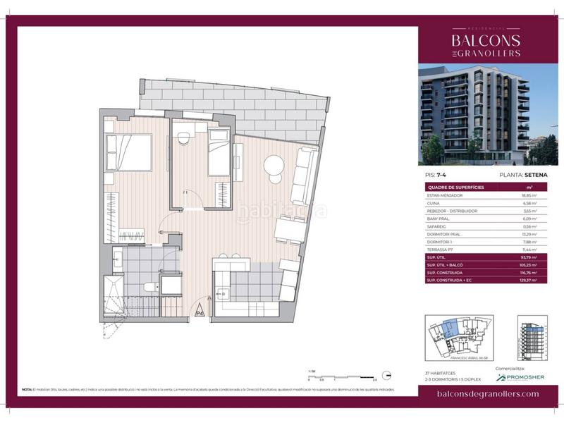 Foto c481ccfd-8efe-4726-9600-4116121027fc. Duplex in francesc ribas 56 in Font Verda Granollers