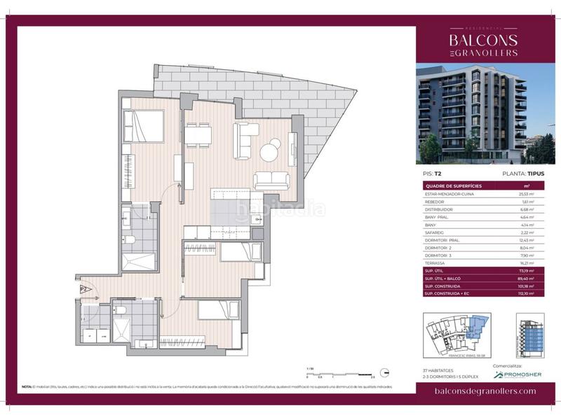 Foto 1bce106a-7394-400e-b7b9-9453c56d3b1e. Flat in francesc ribas 56 in Font Verda Granollers