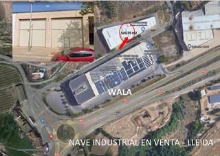 Nau industrial  La creu del batlle. Nave industrial en venta en lleida