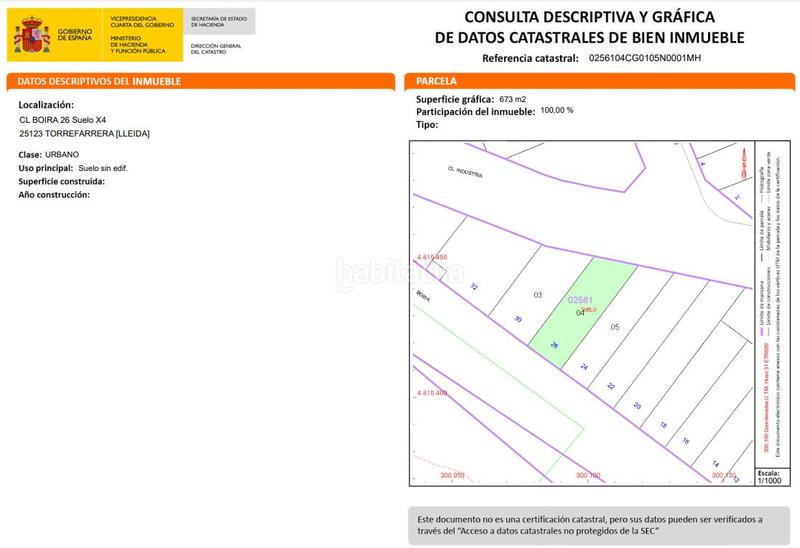 Foto 21ee7c4a-28a3-4aef-9491-d52bc6ee5e9e. Solar industrial solar en venta al polígono las comas en Torrefarrera