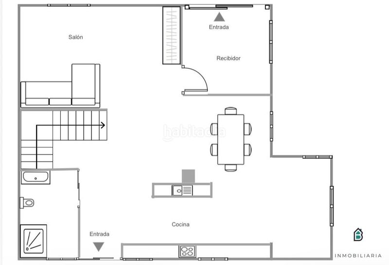 Foto 1881b377-2365-46c9-b70b-ed0409e168f0. Casa amb aparcament a Zurbaran Bilbao