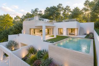 Casa en Valle Romano Golf. Villa de diseño contemporáneo con piscina infinity y solárium en