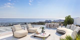 Ático en Guadalobón. Ático con impresionante solárium y vistas al mar  obra nueva en