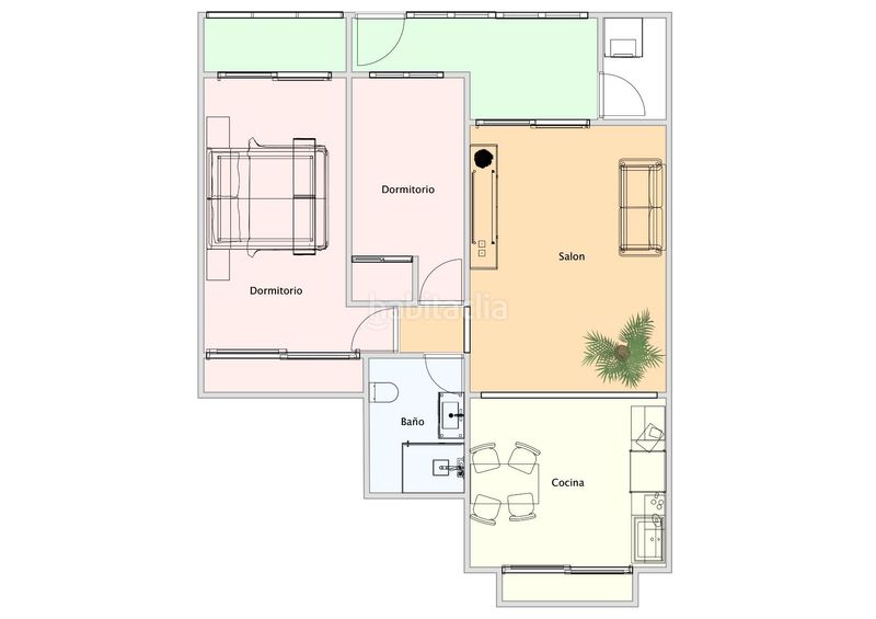 Foto 708f7471-85a5-4425-bae6-9ac1d08f9423. Apartament amb calefacció a Valle San Lorenzo Arona
