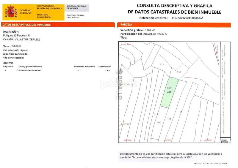 Foto 43f15c3c-82b4-40cf-b294-de184f117ac7. Wohngrundstück in Villastar