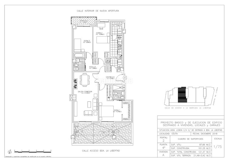 Foto e500bafe-d54f-47d1-a8f7-b458dbaac75b. Piso 78m<sup>2</sup> en avenida de lisboa 12 en Muelle Ceuta