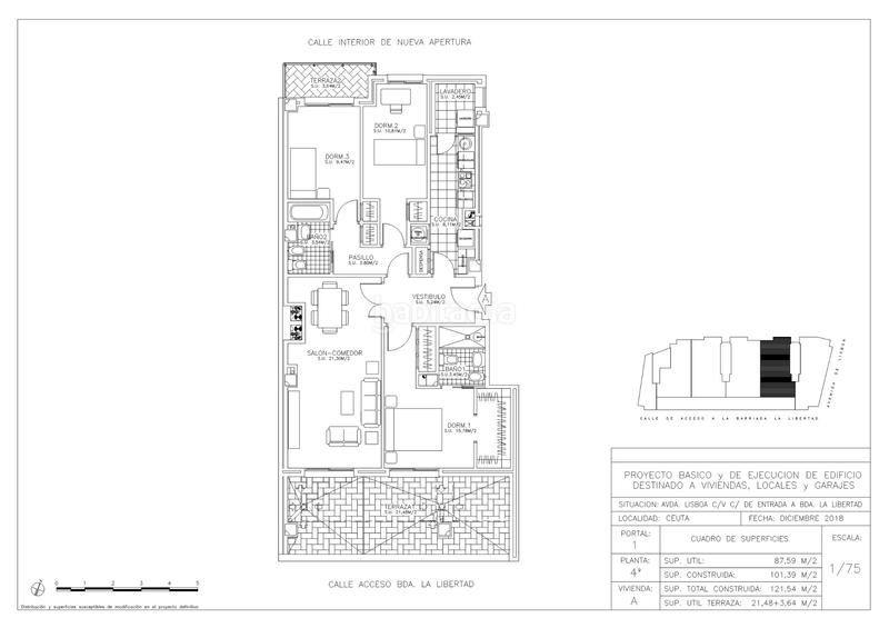 Foto 129a6592-c2cd-4ed3-93cc-dd86eec50c82. Piso 80m<sup>2</sup> en avenida de lisboa 12 en Muelle Ceuta
