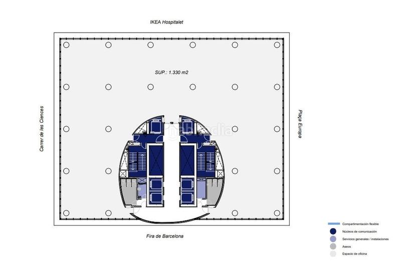 Foto b389b6fa-4ead-46bd-a446-262b34feafff. Location bureau avec chauffage dans Santa Eulàlia Hospitalet de Llobregat (L´)