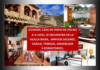Casa a Vilella Alta (La). Casa esquinera en venta de 376 m2 reformada y amueblada en la vi