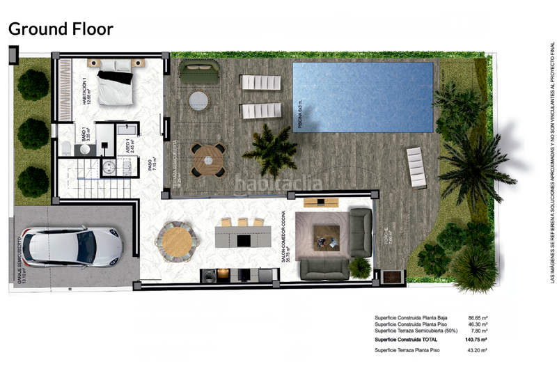 Foto c3736db8-5032-4993-ab50-7e1716286718. Casa adossada amb piscina a Almoradí