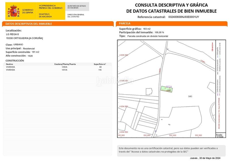 Foto aa03992a-4d2c-4f11-a60c-4f13b9f54d89. Masia a lugar rega 6 a Ortigueira