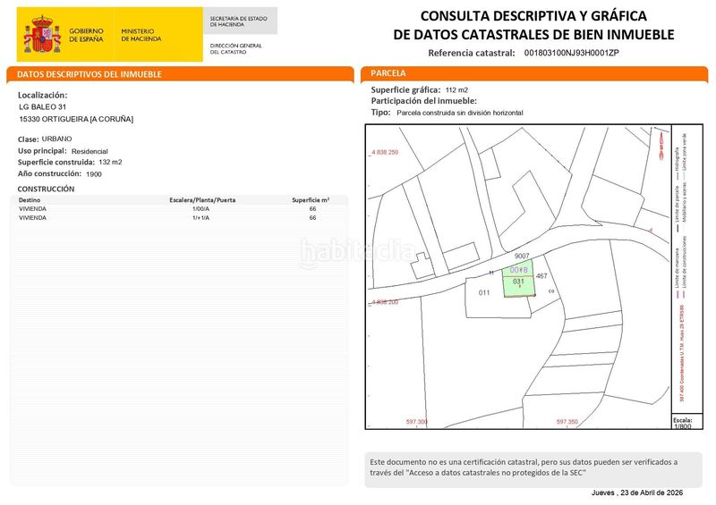 Foto 90b515eb-6c0b-4127-8da0-715285489a06. Casa  baleo 31 en Ortigueira