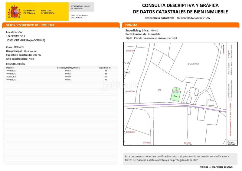 Foto a0c157c8-9f18-46e8-b05a-9afea58ea1d3. Masia amb aparcament a Ortigueira