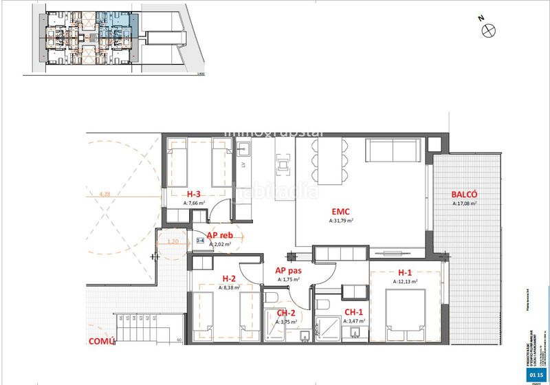 Foto 2c23f709-368b-42ee-9a79-be25db1aea93. Pis amb calefacció aparcament a Platja Gran Palamós