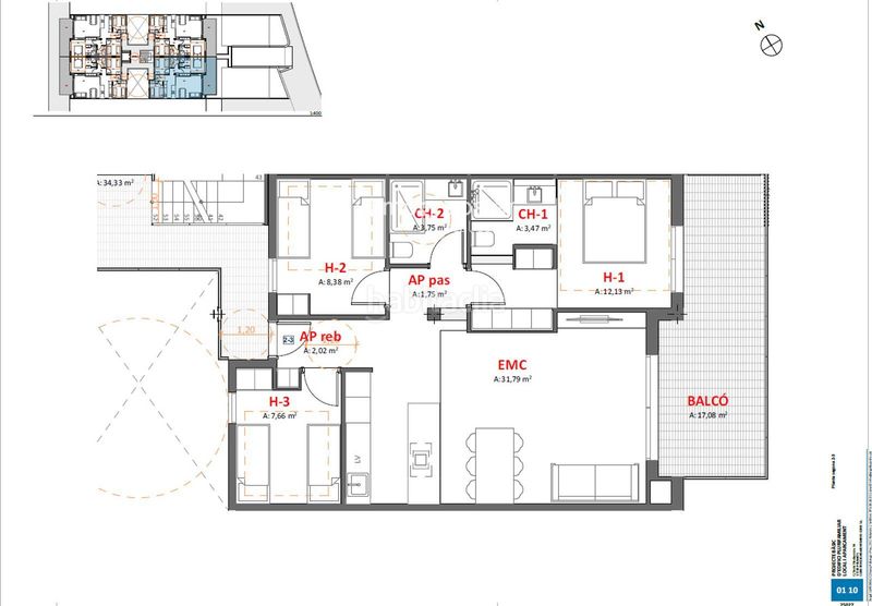 Foto 3a31f086-8c74-42b3-a13f-2c0ae75c418a. Pis amb calefacció aparcament a Platja Gran Palamós