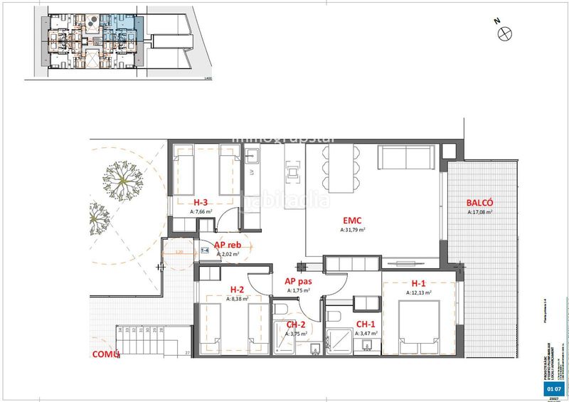 Foto add0dc47-6a1c-4328-ae92-35c5ad1f540d. Pis amb calefacció aparcament a Platja Gran Palamós