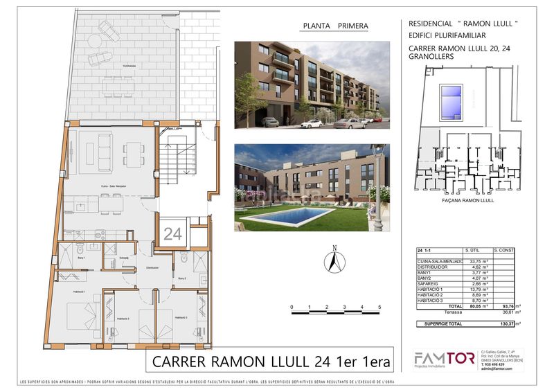 Foto d0f4fd28-a5f4-4f11-8761-378fc2a2dce1. Flat 129m<sup>2</sup> in camí ramon llull 20 in Hostal Granollers