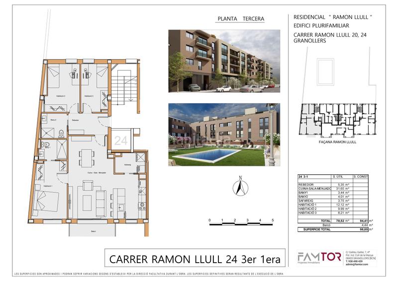 Foto 329c8ccf-ff21-43cd-9bd4-85764f19656a. Appartement 98m<sup>2</sup> dans camí ramon llull 20 dans Hostal Granollers