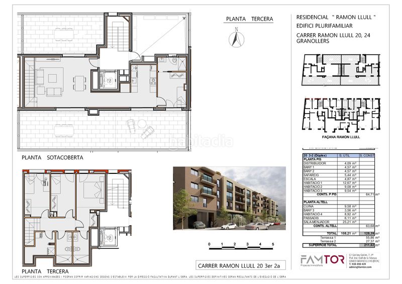 Foto 3d59841d-9128-4819-97f9-72d0192bdcc2. Pis 211m<sup>2</sup> a camí ramon llull 20 a Hostal Granollers