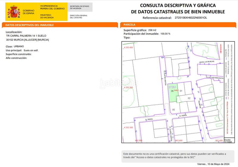 Foto 70a2895f-51a3-4de3-a305-dcb317f2dfe9. Propriété dans Aljucer Murcia